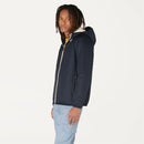 K-Way Le Vrai 3.0 Claude Orsetto Blue Depth - Veste courte unisexe doublée en Sherpa