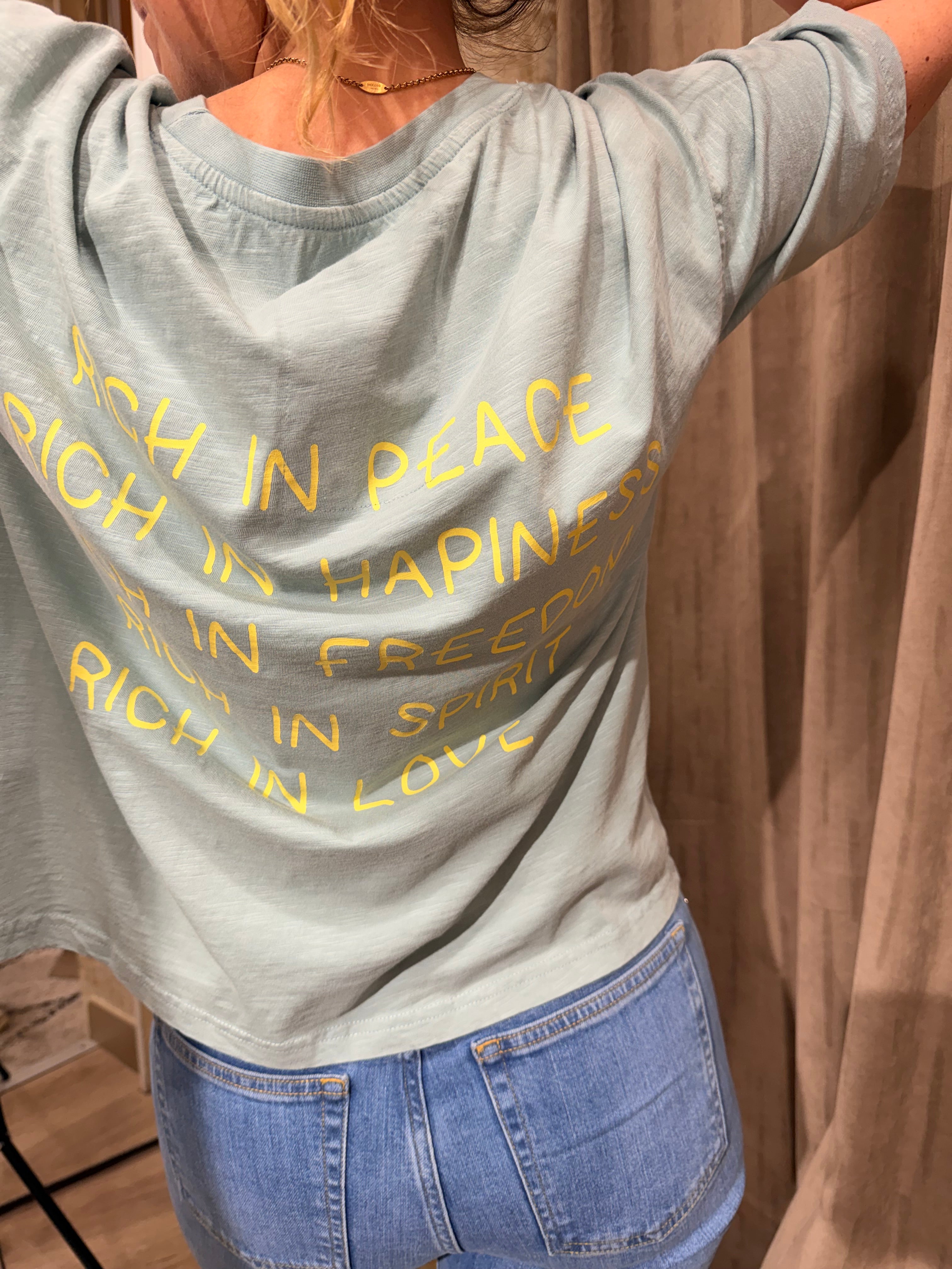 T-shirt oversize TAMARA "Rich3 en coton - Coupe boyfriend tendance - ONE TEE