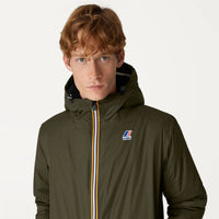 Le Vrai 3.0 Claude Orsetto Green Blackish - Veste courte unisexe doublée en Sherpa K-Way