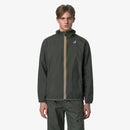 K-Way Claude 3.0 Green Blackish - Coupe-vent unisexe paquetable
