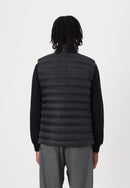 Doudoune sans manches homme Tommy Hilfiger noire – Gilet matelassé léger, confort, hiver mi-saison.