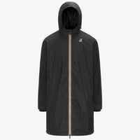 K-Way Le Vrai 3.0 Eiffel Warm Black Pure - Parka longue unisexe isolée