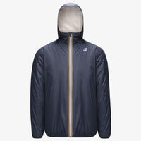 K-Way Le Vrai 3.0 Claude Orsetto Blue Depth - Veste courte unisexe doublée en Sherpa