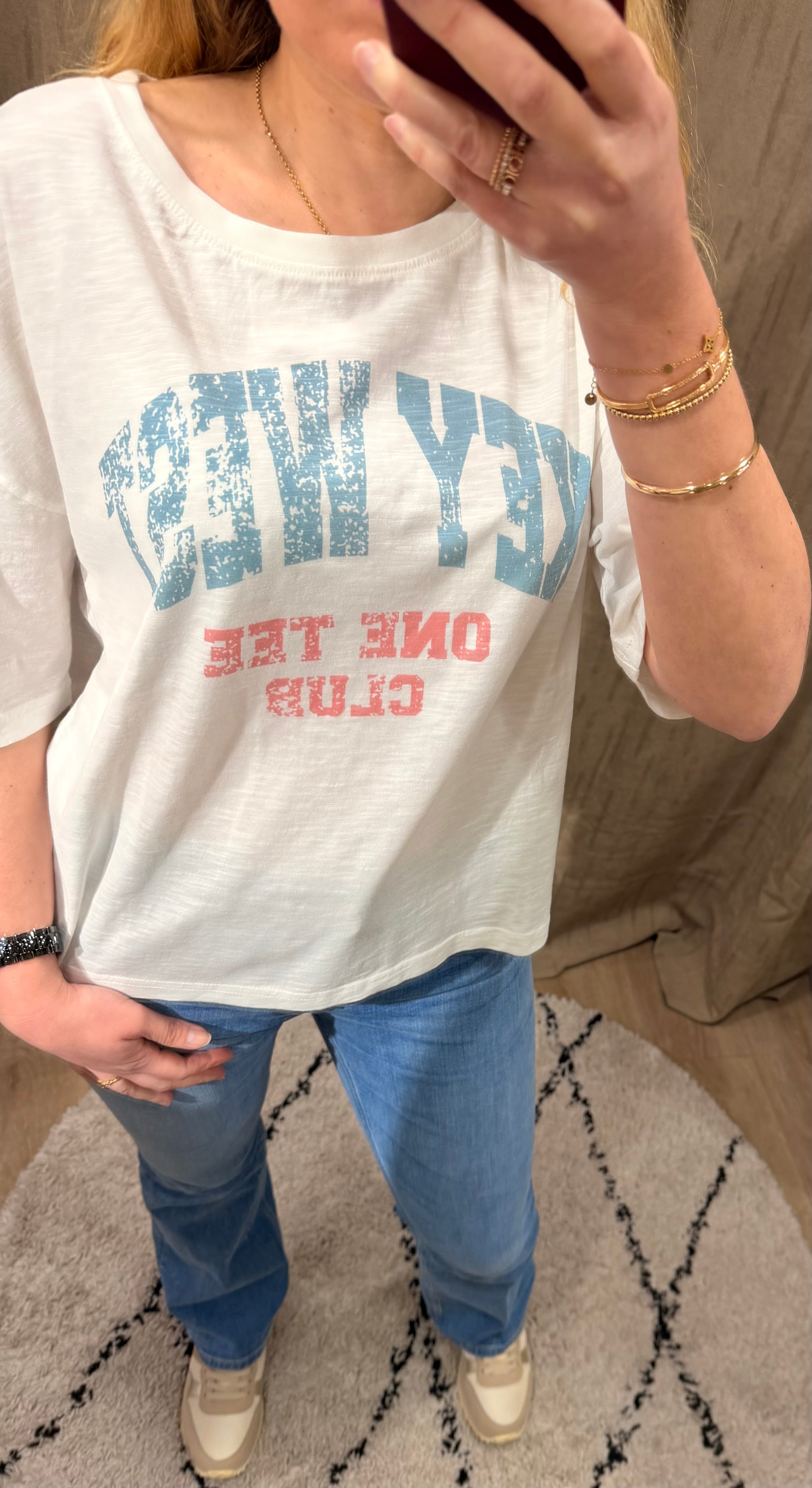 T-shirt oversize LUNA, NAYA ou ALBA en coton coupe Boyfriend - ONE TEE