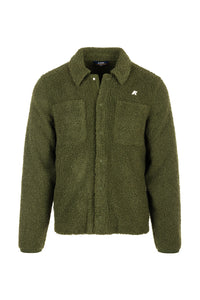 K-Way Cameron Sherpa Polaire Vert Homme – Veste Confortable, Imperméable, Style Urbain