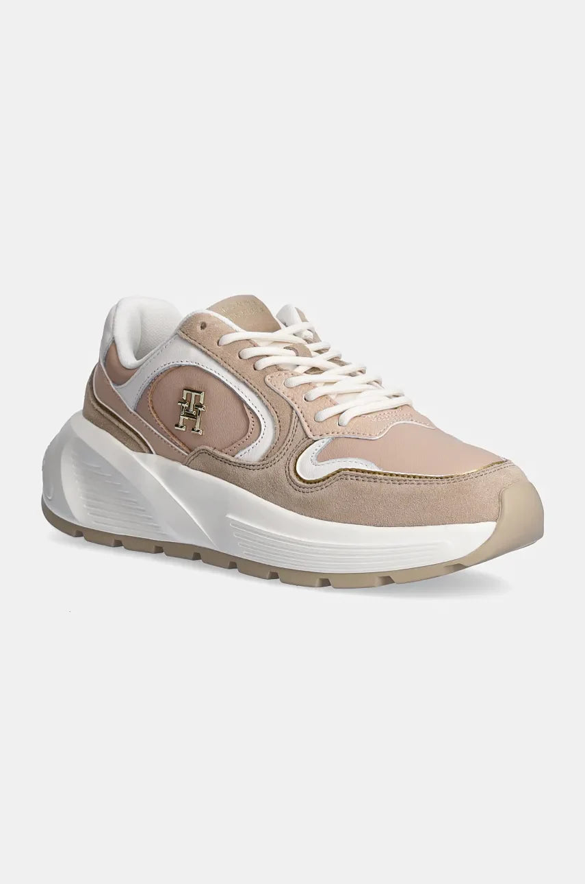 Basket rose femme Tommy Hilfiger Chunky Fashion Runner – Sneakers confortables tendance 2025