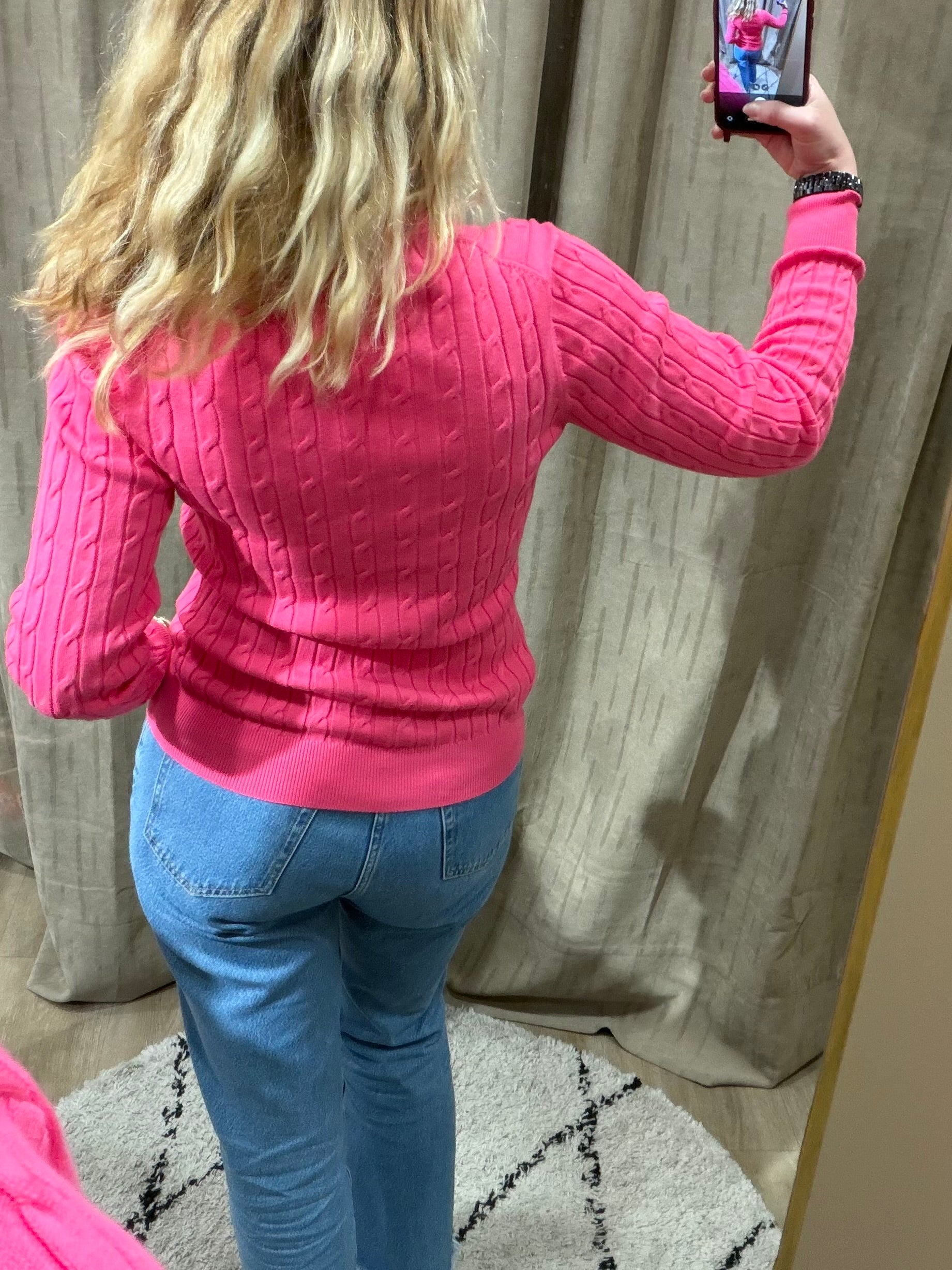 Pull col V torsadé en coton femme élégant et intemporel – Gant