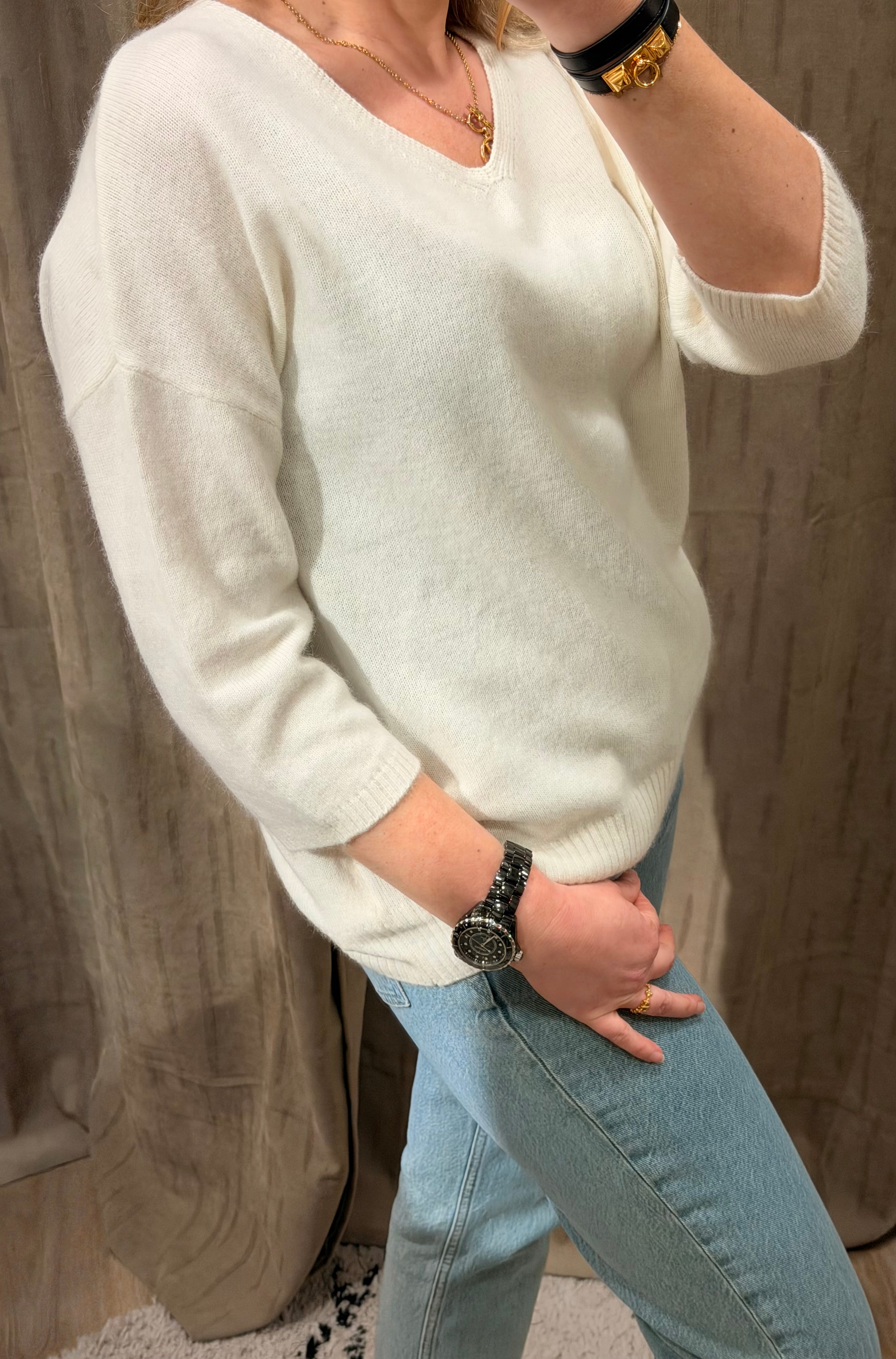 Pull écru Miami B maille douce esprit solaire - Plusieurs coloris  – Ma Petite Capsule