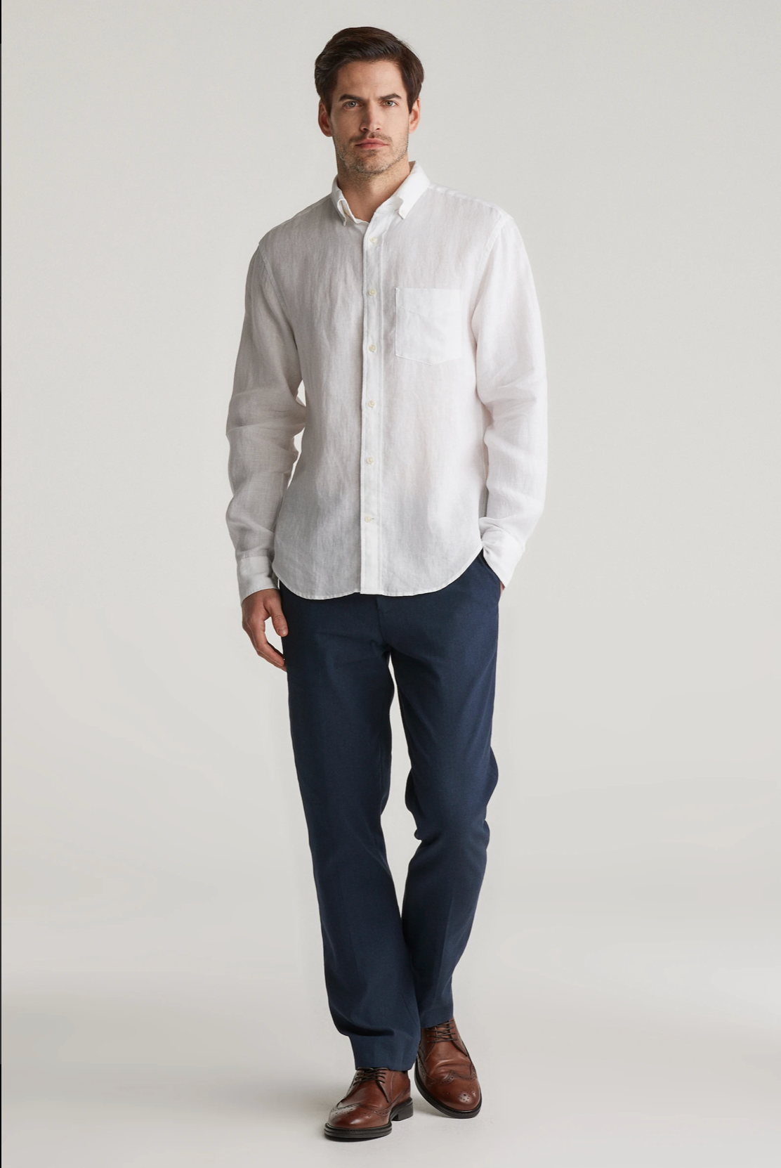 Chemise en lin homme unie légère et respirante – Plusieurs coloris - Gant