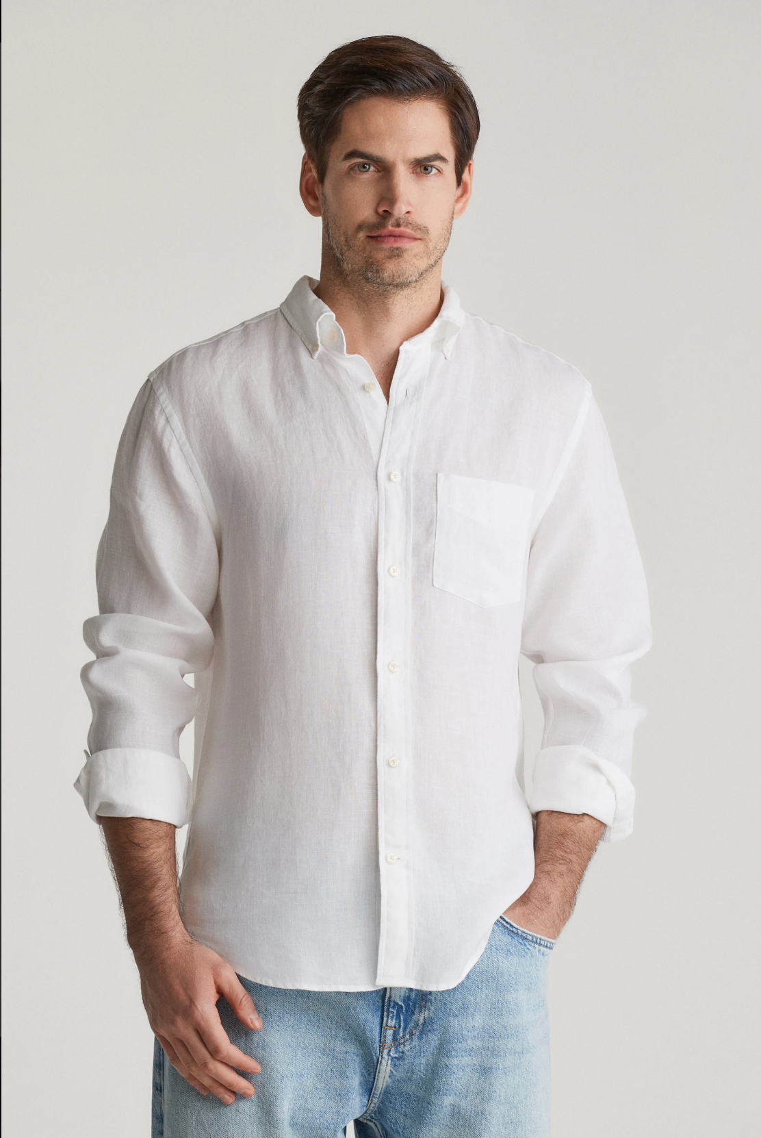 Chemise en lin homme unie légère et respirante – Plusieurs coloris - Gant