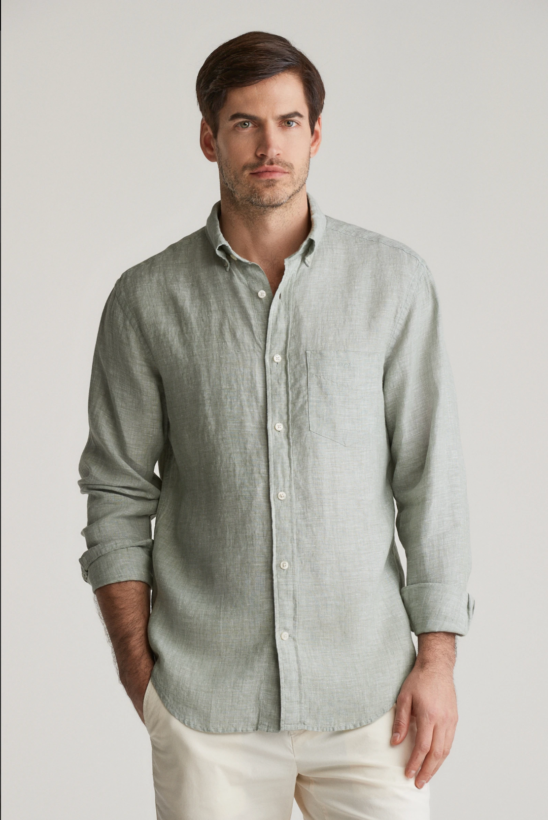 Chemise en lin homme unie légère et respirante – Plusieurs coloris - Gant