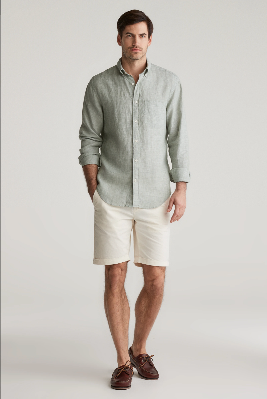 Chemise en lin homme unie légère et respirante – Plusieurs coloris - Gant