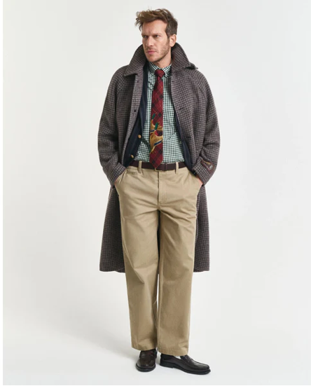 Chemise à carreaux regular en popeline gingham homme – Gant