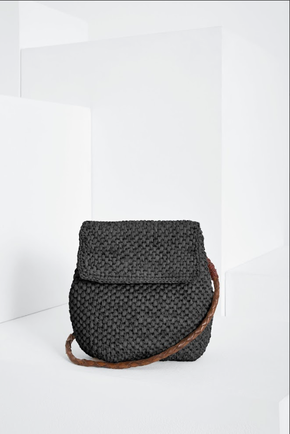 Mini-sac bandoulière Zaz en raphia naturel - IBELIV