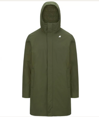K-Way Thomas Warm Ottoman Homme Green Cypress – Veste imperméable, coupe-vent et chaude | Boutique Urban Chic