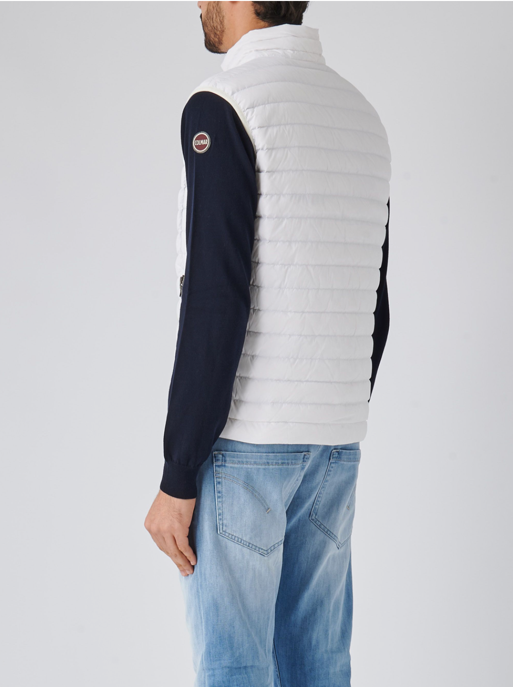 Doudoune sans manches blanche Colmar pour homme – Gilet léger hiver élégant déperlant