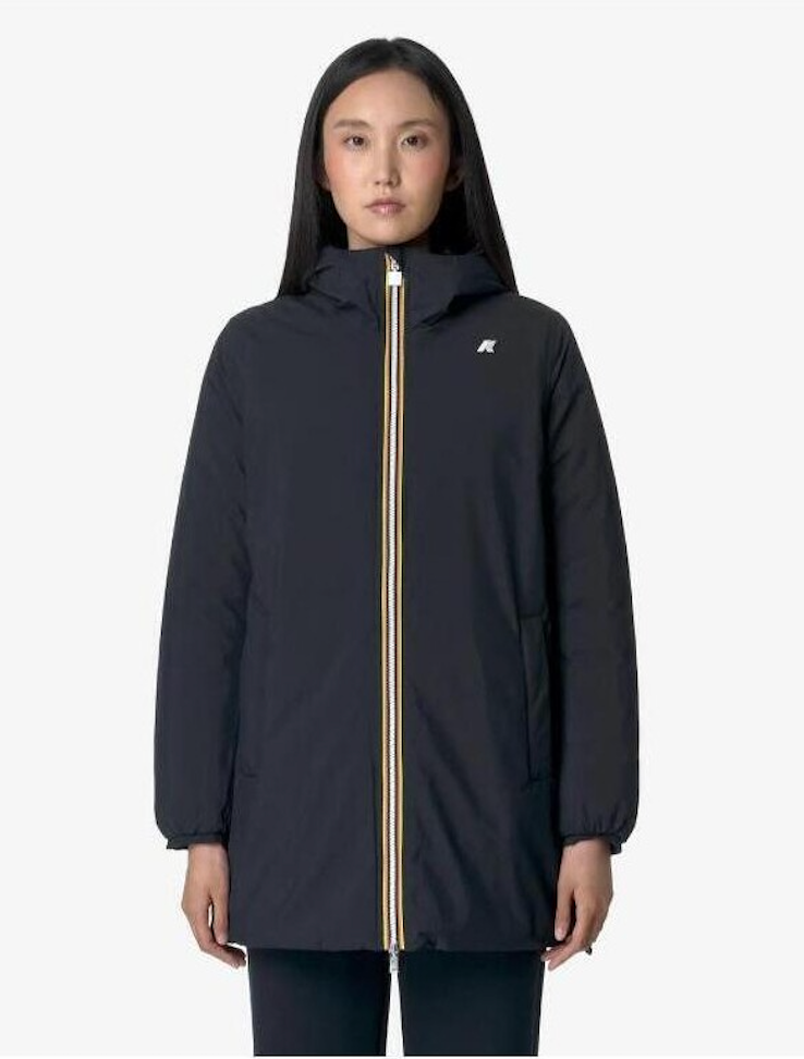 Parka K-Way réversible bleu marine et noir