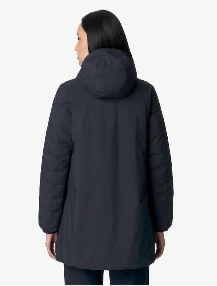 Parka K-Way réversible bleu marine et noir