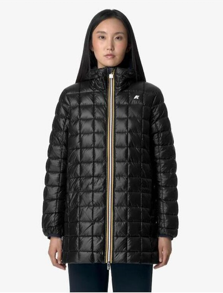 Parka K-Way réversible bleu marine et noir
