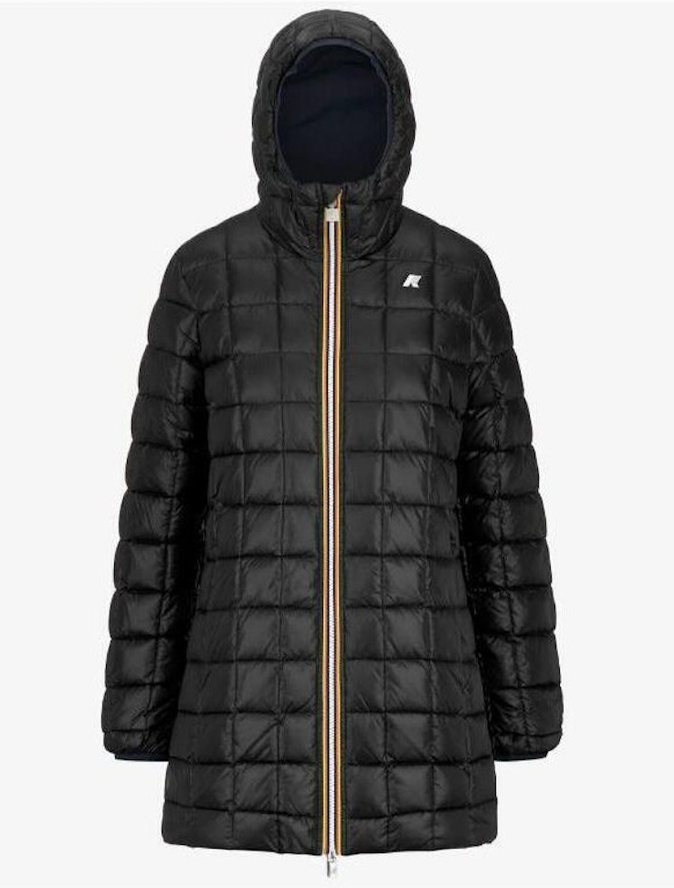 Parka K-Way réversible bleu marine et noir