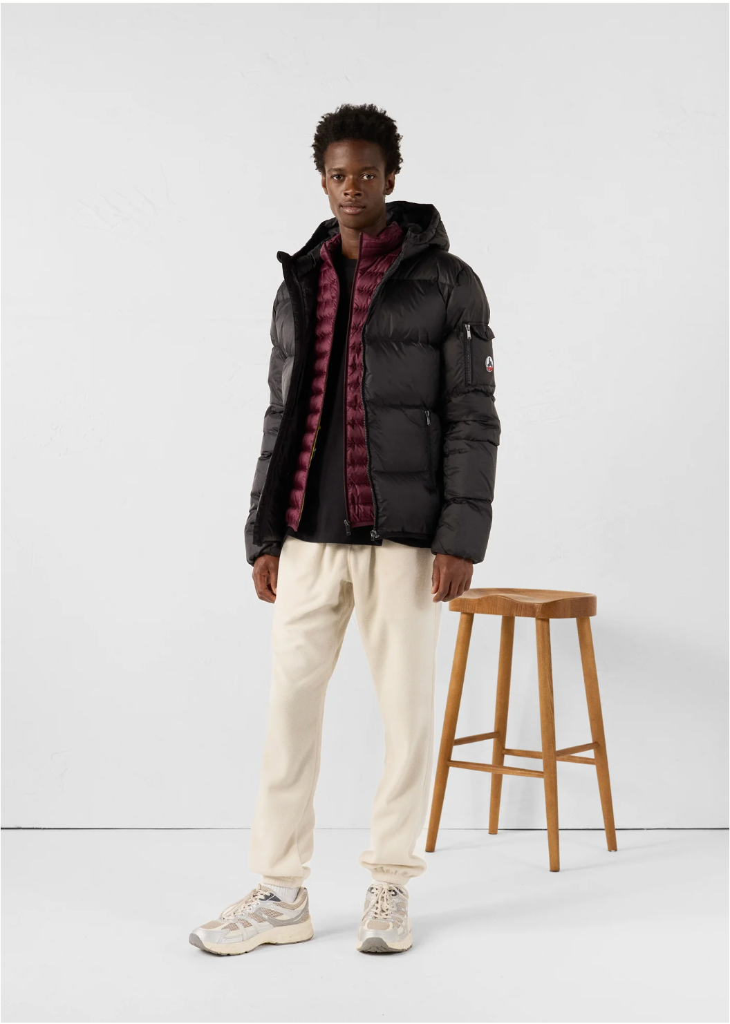 Doudoune grand froid à capuche JAVA JOTT – Marine, Kaki & Noir