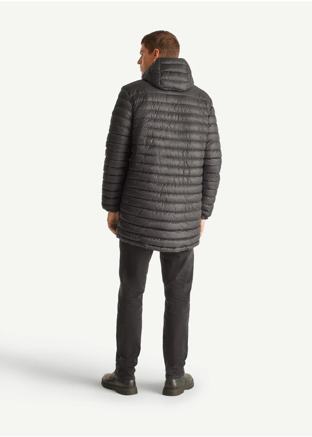 Doudoune longue réversible noire à capuche AMSTERDAM 2.0 homme – JOTT