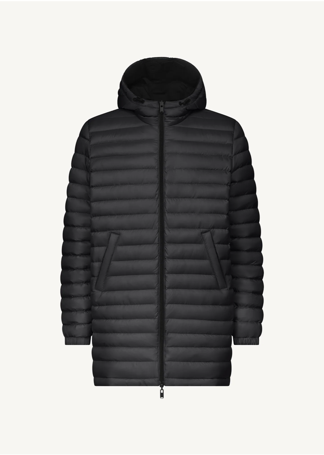 Doudoune longue réversible noire à capuche AMSTERDAM 2.0 homme – JOTT