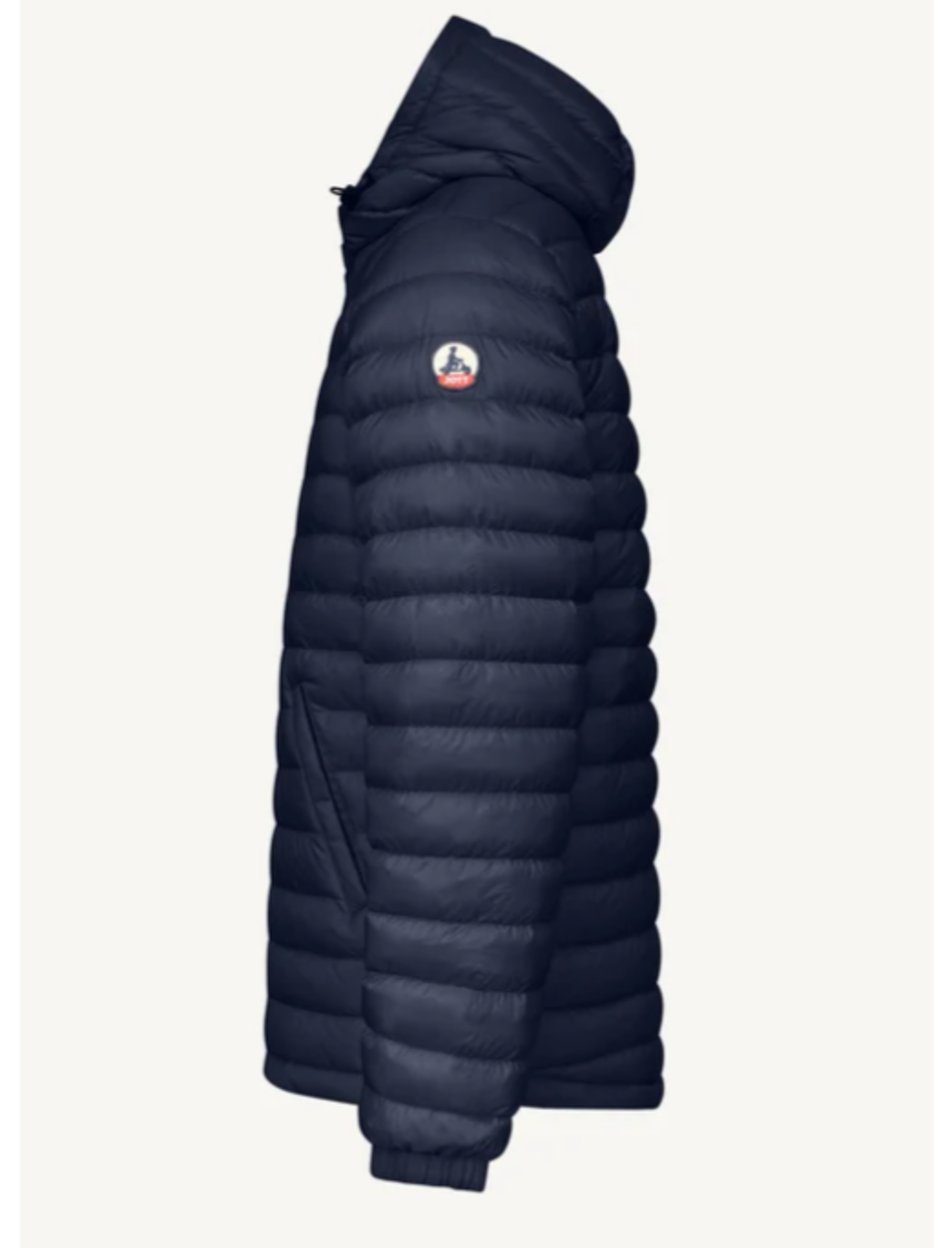 Détail doudoune BERGEN 2.0 marine JOTT matière chaude et légère