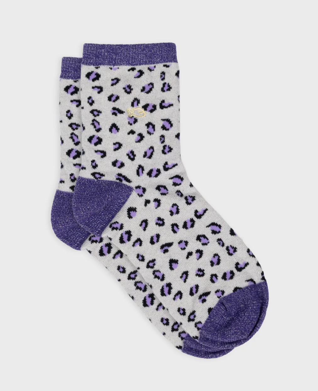 Chaussettes femme léopard à paillettes en coton BIO – Plusieurs coloris tendance – BILLYBELT