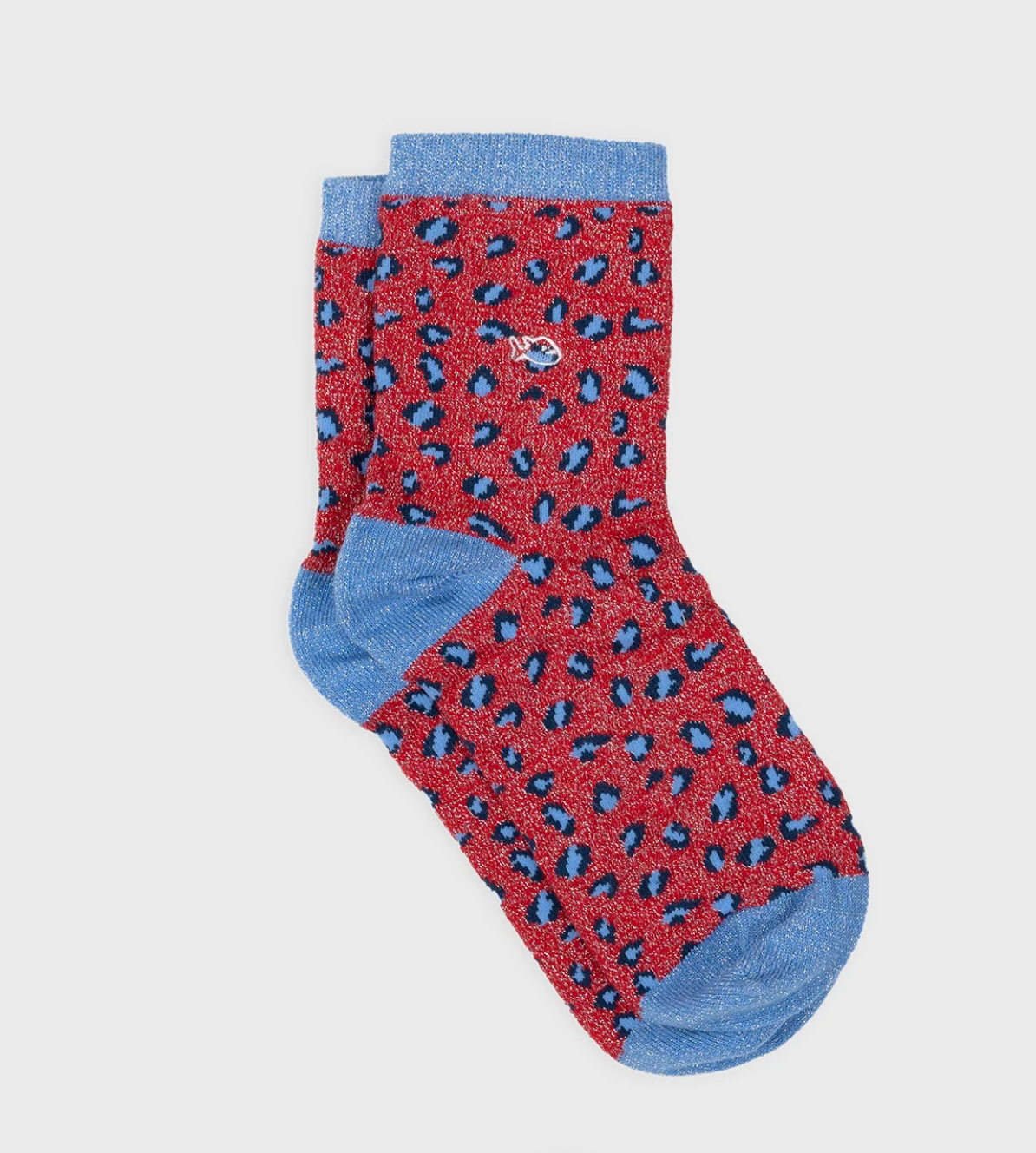 Chaussettes femme léopard à paillettes en coton BIO – Plusieurs coloris tendance – BILLYBELT