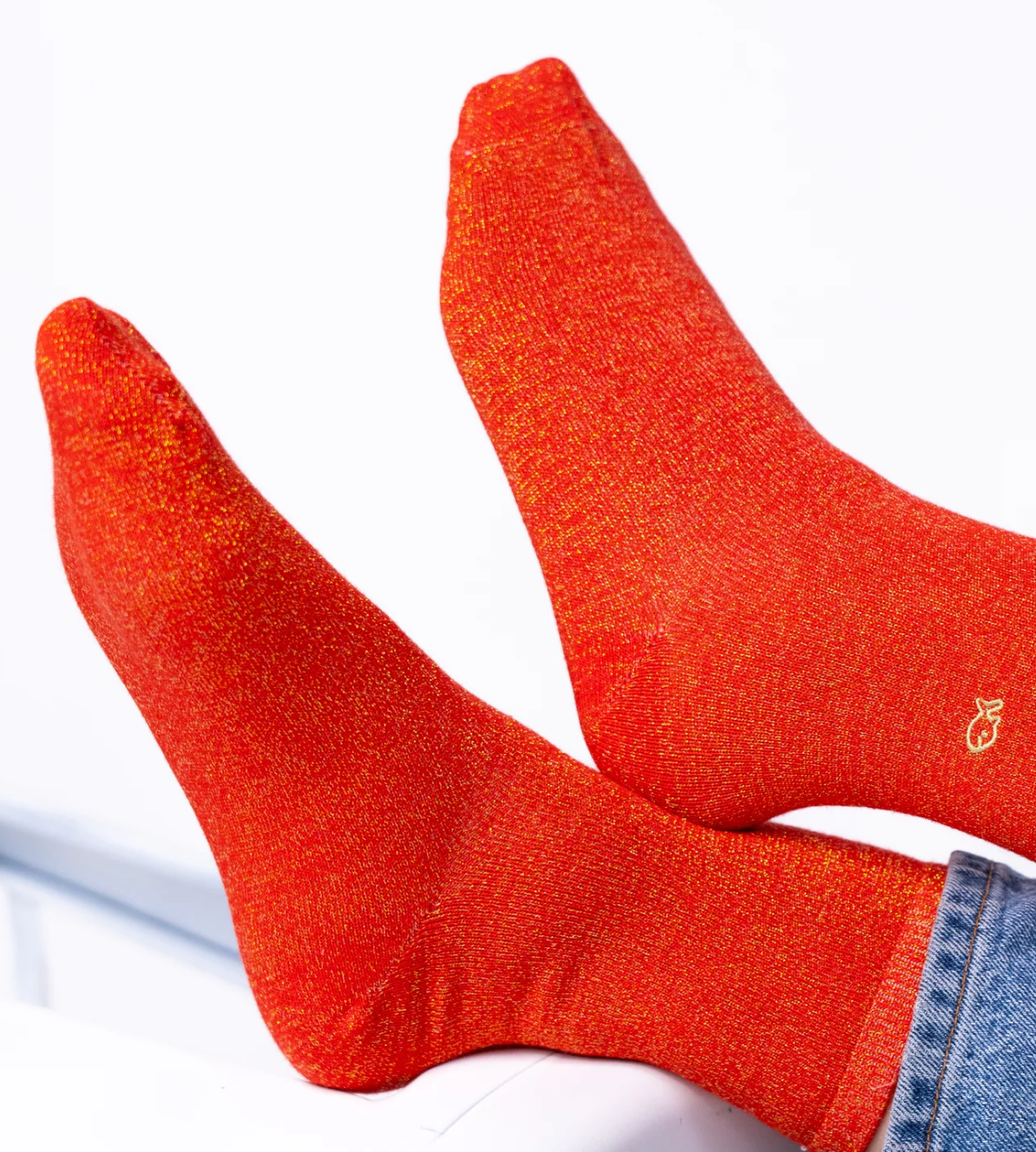 Chaussettes à paillettes en coton BIO femme tendance et confort - Plusieurs coloris – Billybelt
