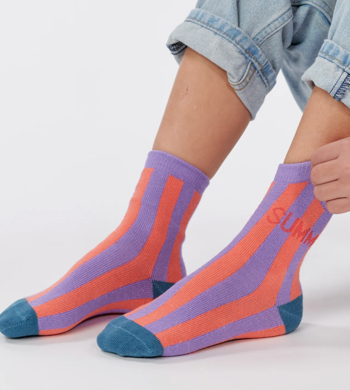 Chaussettes rayées femme en coton BIO – Plusieurs coloris tendance - BILLYBELT