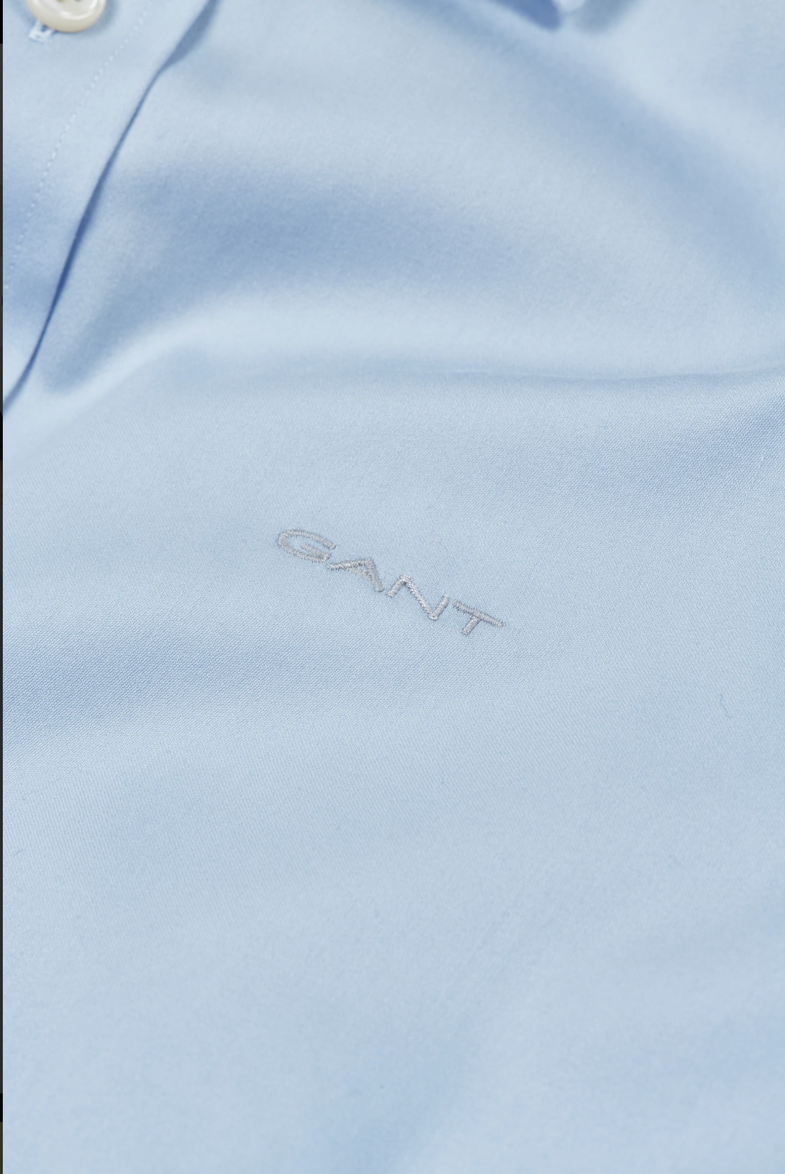 Chemise satinée bleu clair homme coupe élégante manches longues - GANT