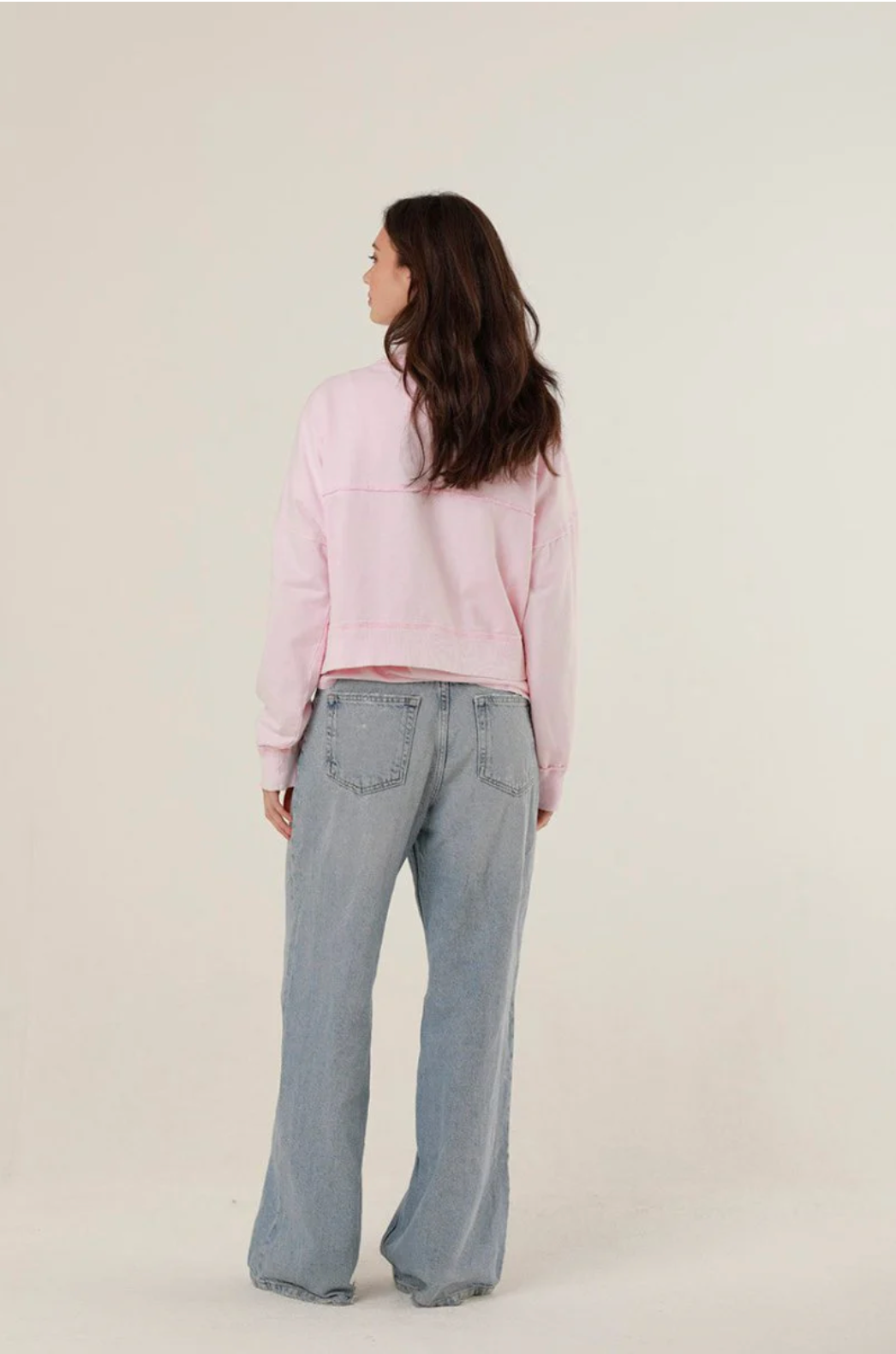Gilet oversize rose en coton AZELLIA - ONE TEE