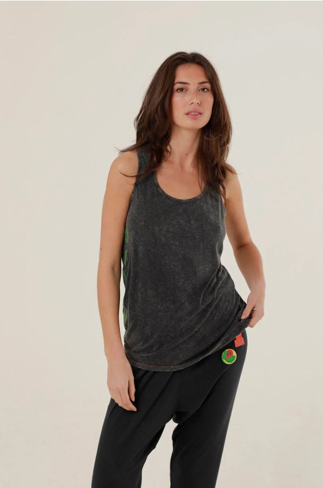 Top MIA débardeur coton modal dos nageur imprimé - ONE TEE