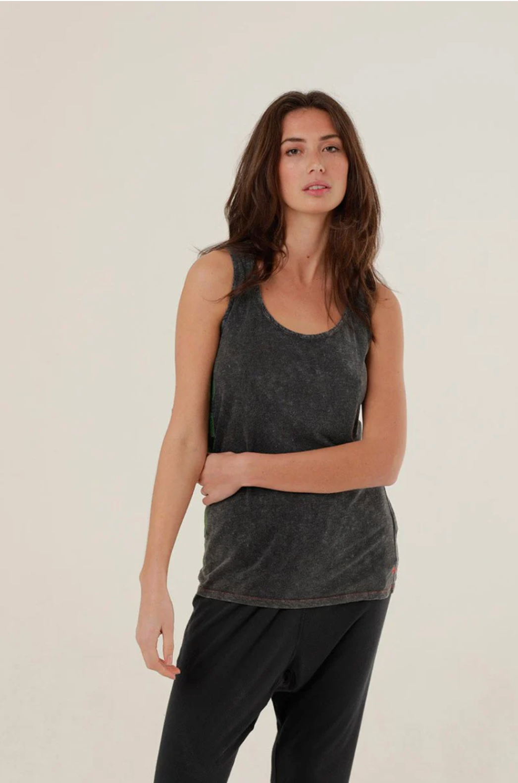 Top MIA débardeur coton modal dos nageur imprimé - ONE TEE