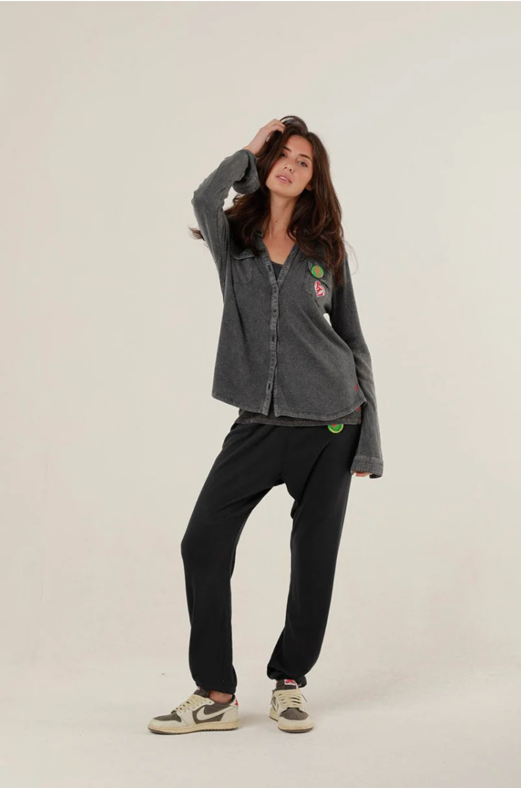 Chemise TESS en coton et modal coupe droite fluide - ONE TEE