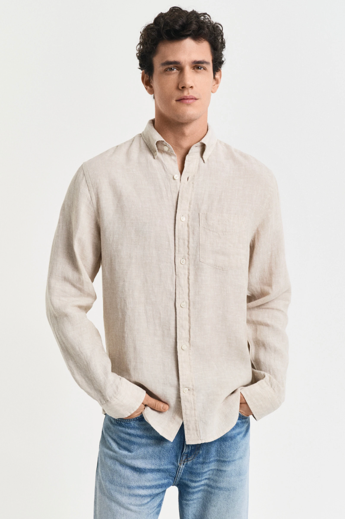 Chemise en lin homme unie légère et respirante – Plusieurs coloris - Gant