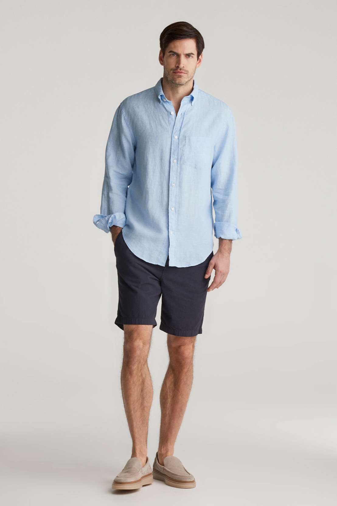 Chemise en lin homme unie légère et respirante – Plusieurs coloris - Gant