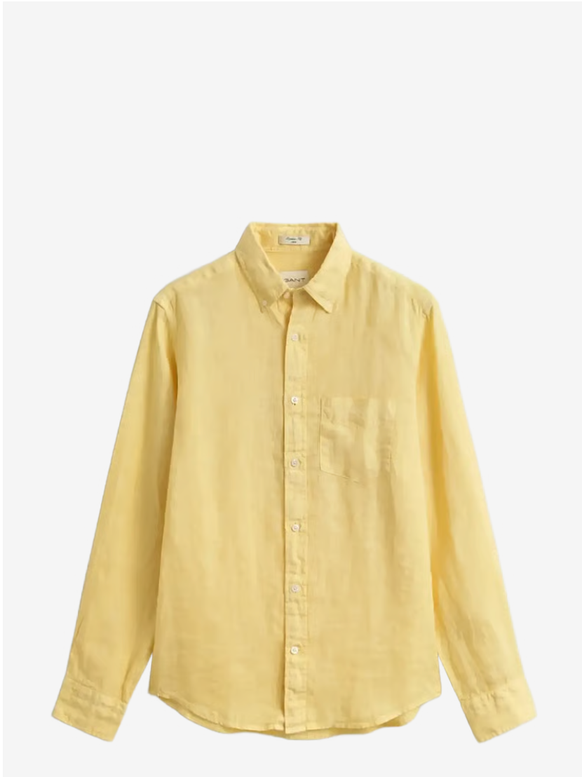 Chemise en lin teinté homme – légère et respirante – plusieurs coloris – Gant