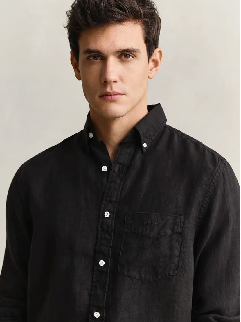 Chemise en lin teinté homme – légère et respirante – plusieurs coloris – Gant