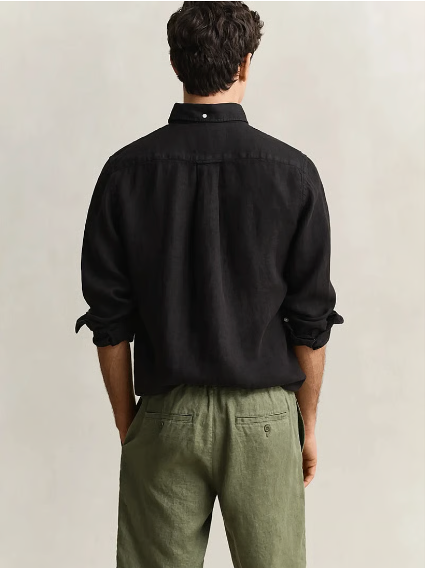 Chemise en lin teinté homme – légère et respirante – plusieurs coloris – Gant
