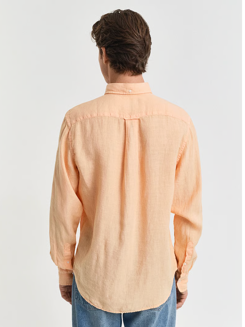 Chemise en lin teinté homme – légère et respirante – plusieurs coloris – Gant