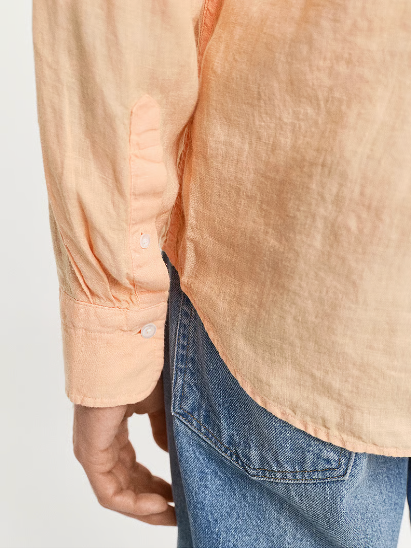 Chemise en lin teinté homme – légère et respirante – plusieurs coloris – Gant
