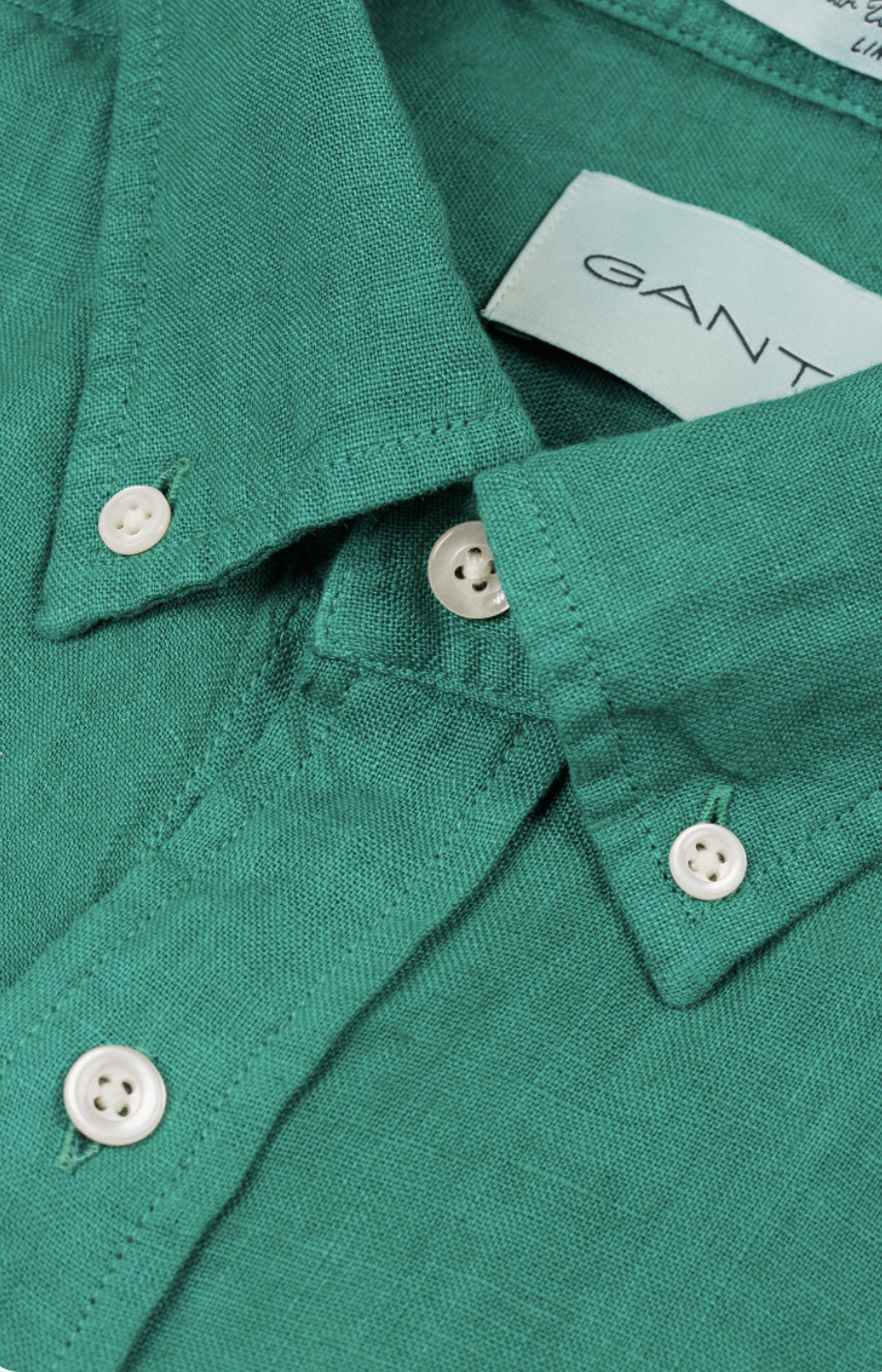 Chemise en lin teinté homme – légère et respirante – plusieurs coloris – Gant