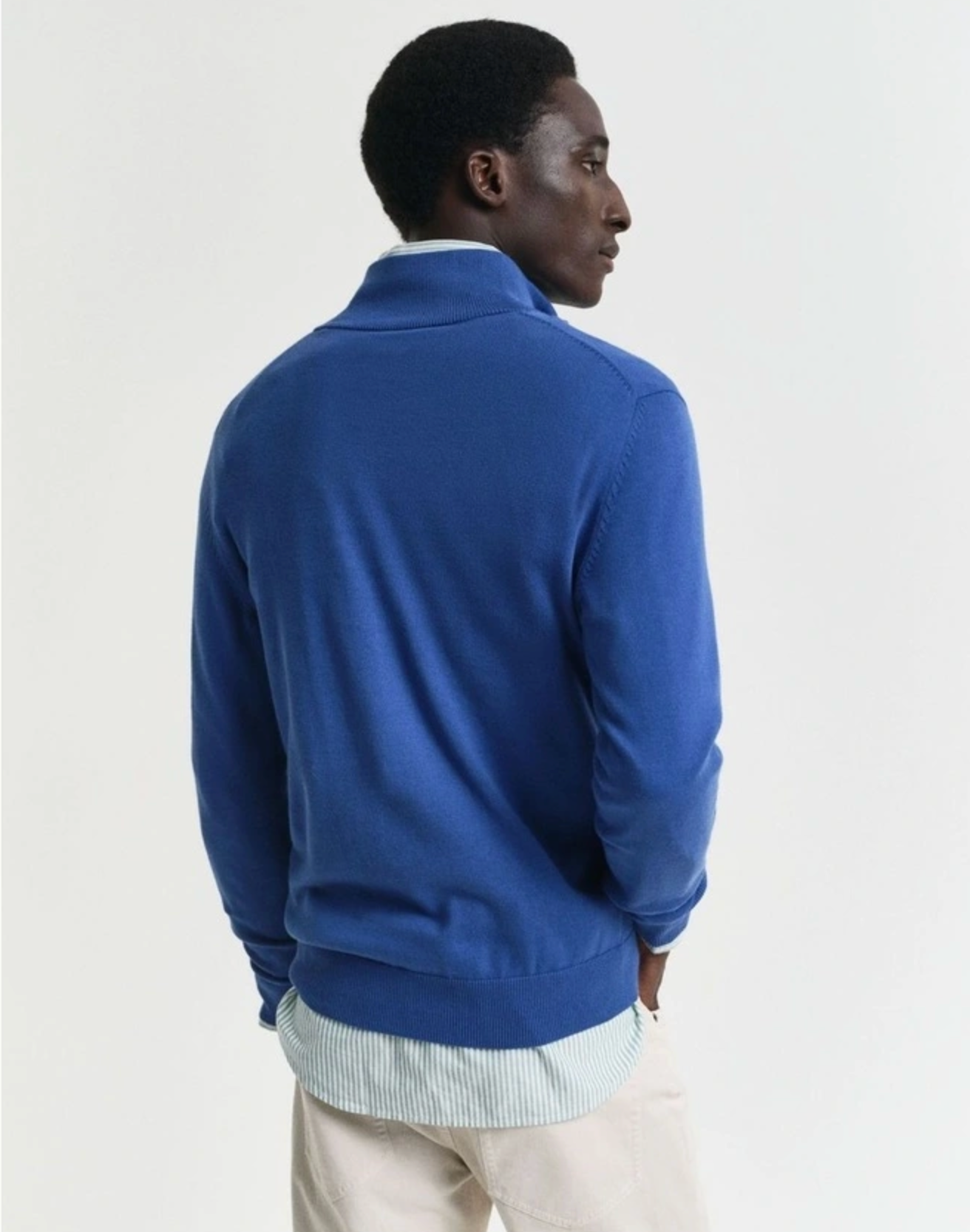 Pull homme 1/2 zip en coton – Confort premium et style casual chic – Gant