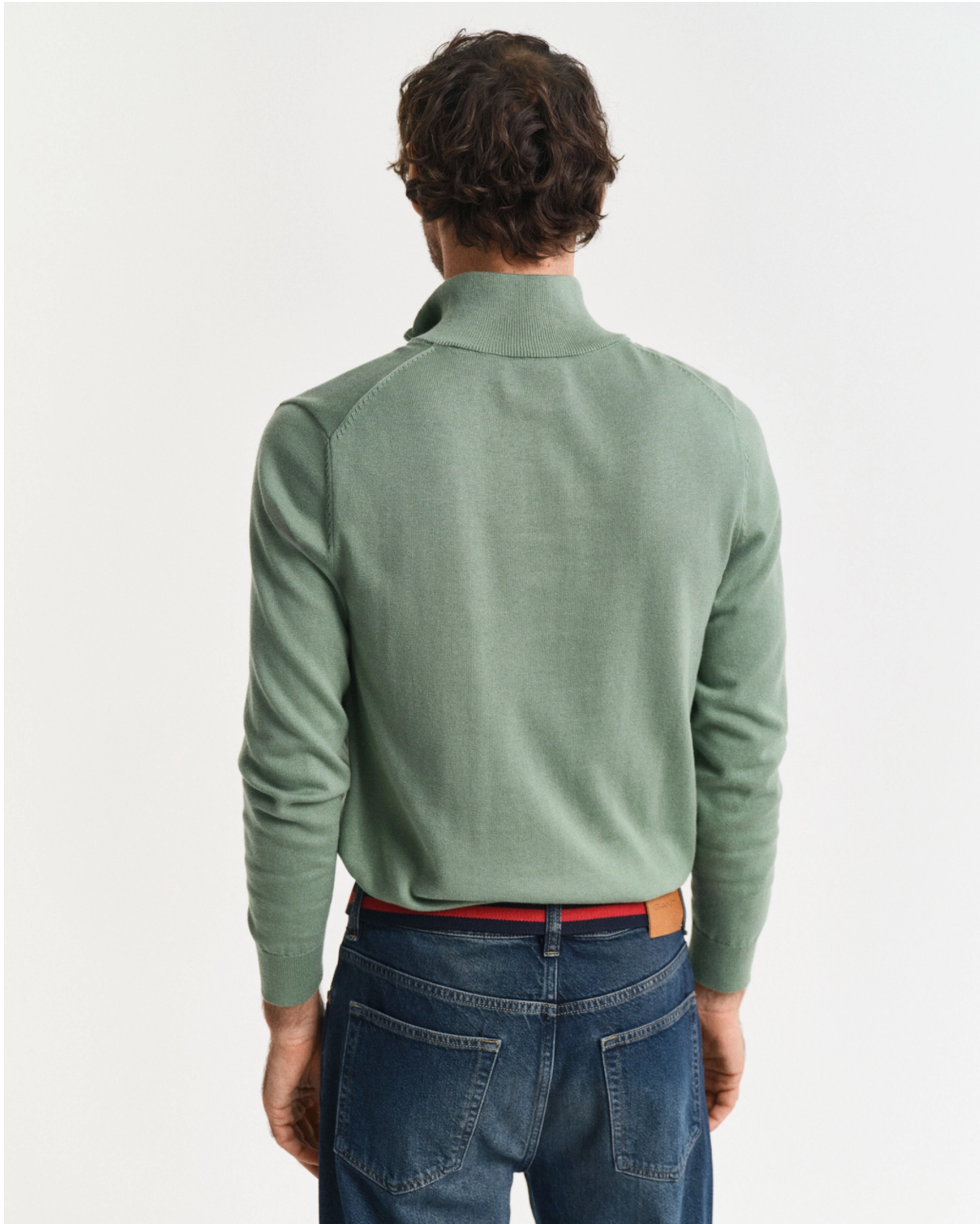 Pull homme 1/2 zip en coton – Confort premium et style casual chic – Gant