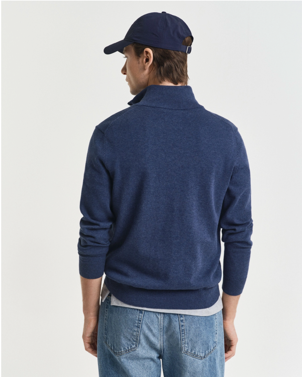Pull homme 1/2 zip en coton – Confort premium et style casual chic – Gant