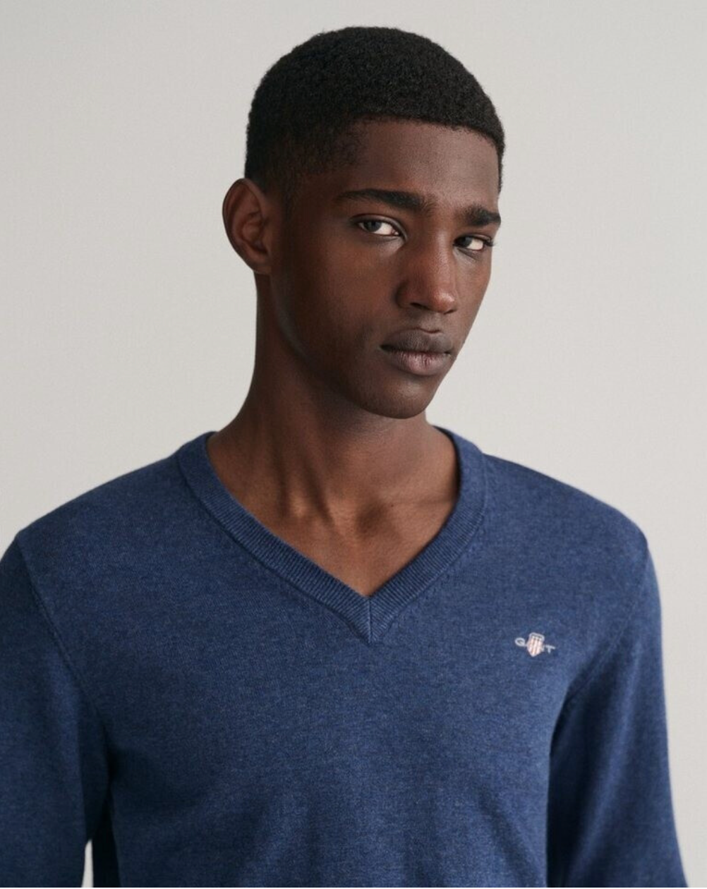 Pull en coton col en V homme élégant et confortable - Plusieurs coloris - Gant