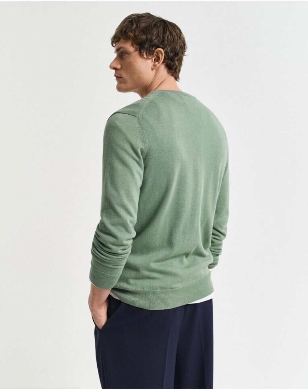 Pull en coton col en V homme élégant et confortable - Plusieurs coloris - Gant